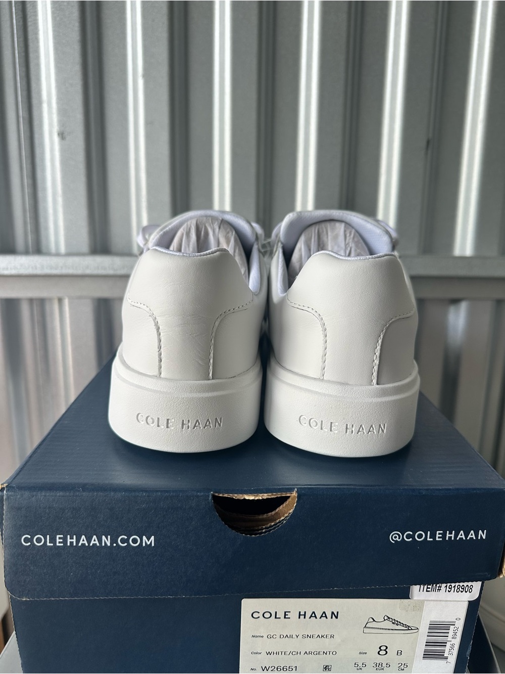 Cole Haan White Leather Low-Top Sneaker 8B for Women - Picture 2 of 5